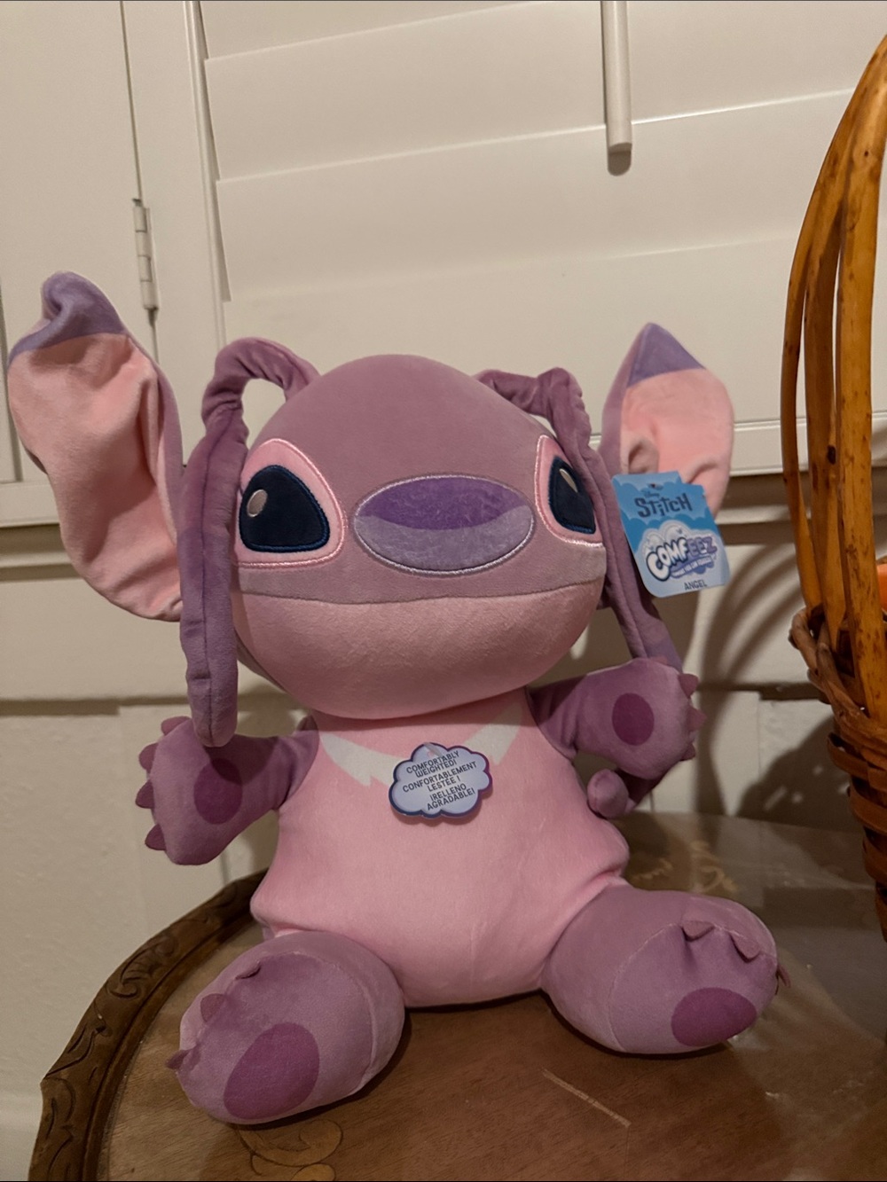 Disney Angel Plush - Pink and Purple Stitch Character